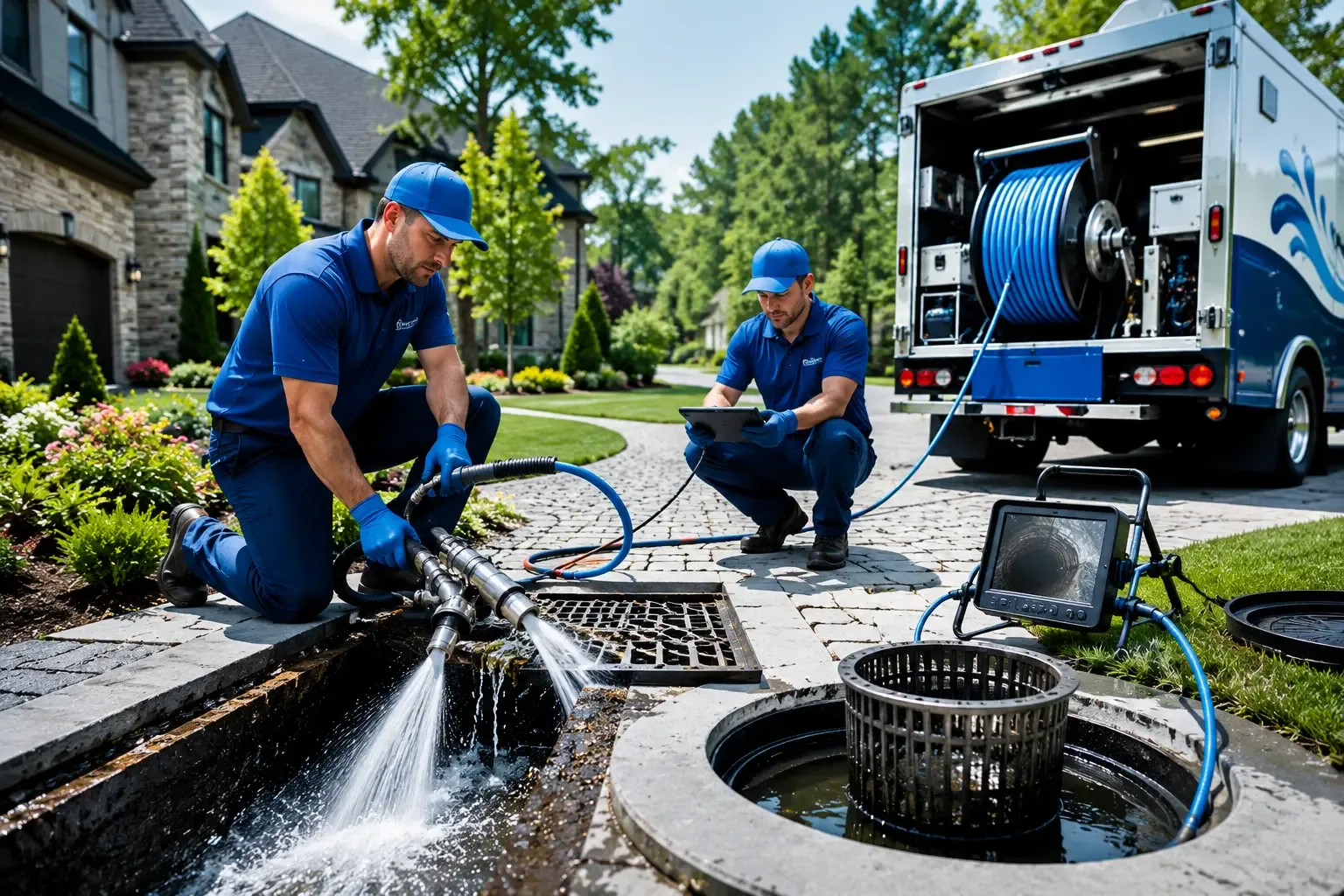 Local outdoor drain cleaning professionals in Thompsons, TX