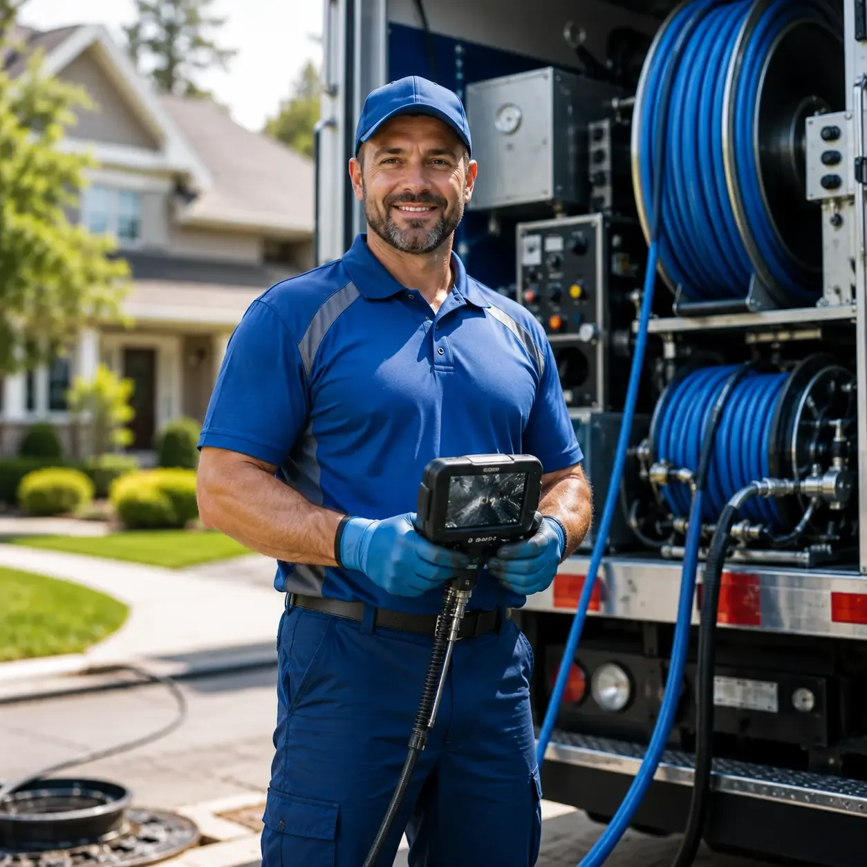 Local outdoor drain cleaning specialists in Thompsons, TX